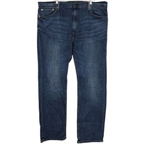 Men's 40x32 Levi's 505 Regular Fit Jeans Dark Wash Straight Leg Denim Zip Fly